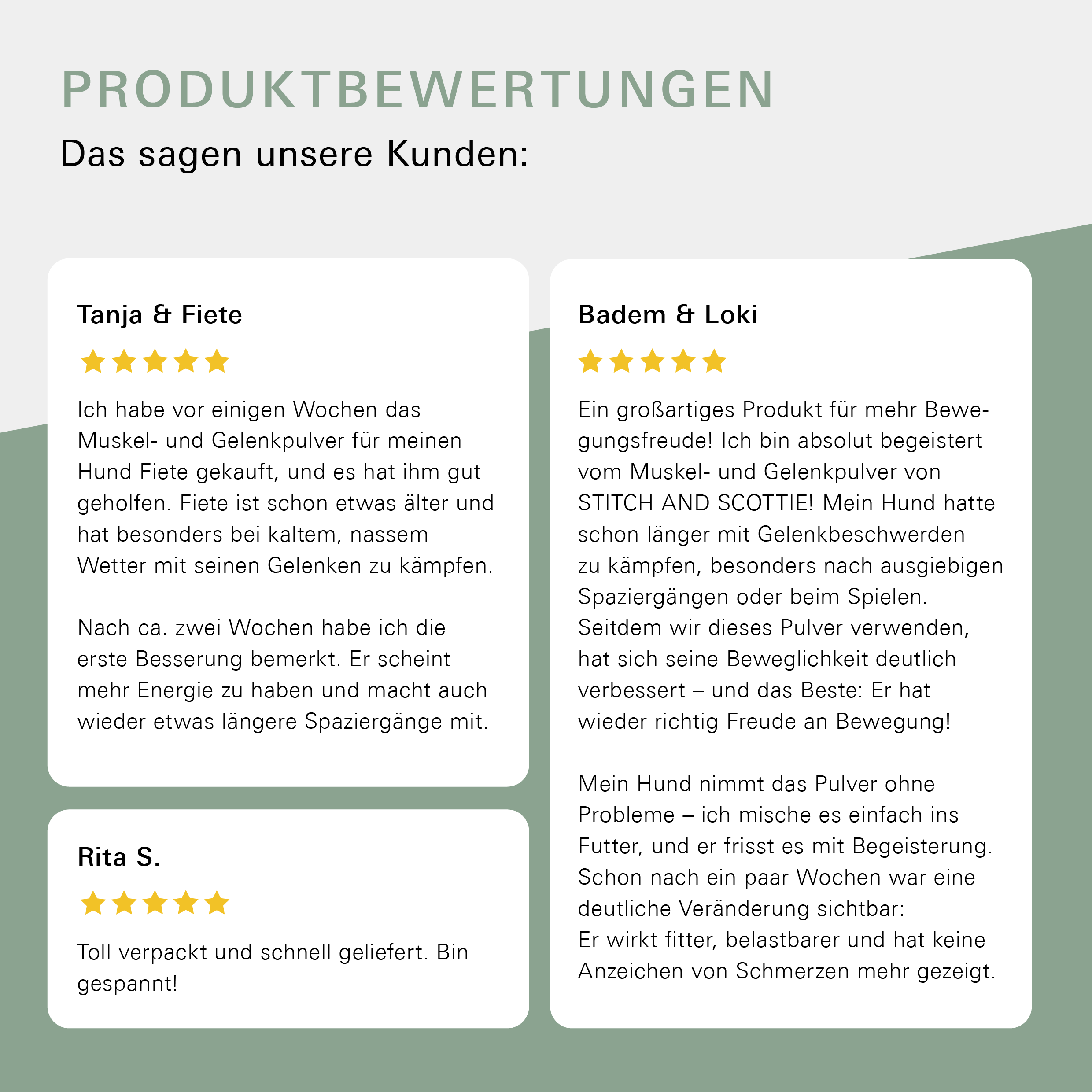 Gelenkpulver für Hunde